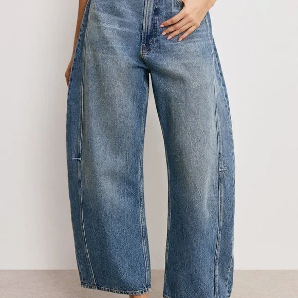 Good American Good Extreme Barrel Jeans Multiple Sizes 4, 14 - Picture 1 of 15